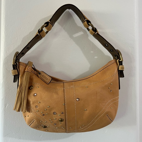 Coach Y2K Soho Studded Small Hobo Leather Bag - Picture 1 of 16